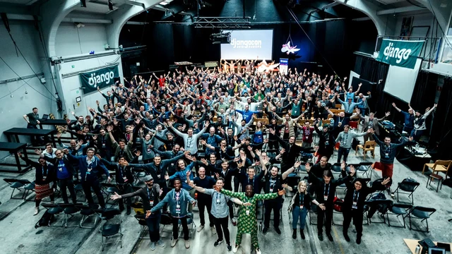 Group photo at the end of DjangoCon Europe 2019 in Copenhagen (Denmark)