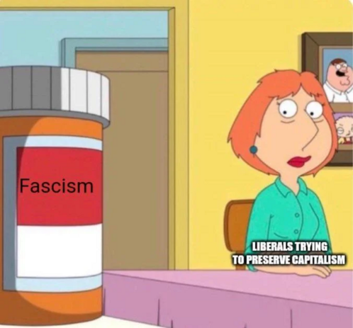 Los liberales siempre recurren al fascismo para preservar el capitalismo.