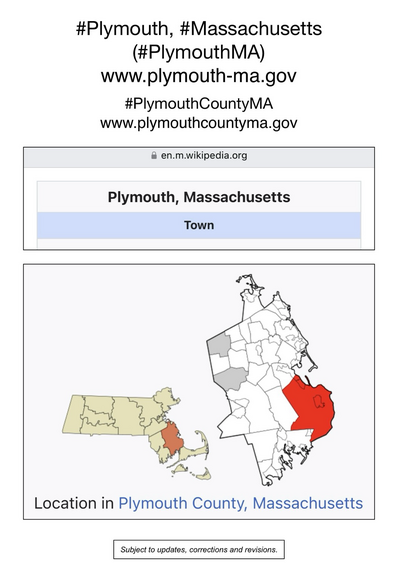 Screenshot of map showing location of Plymouth, Massachusetts (from Wikipedia).