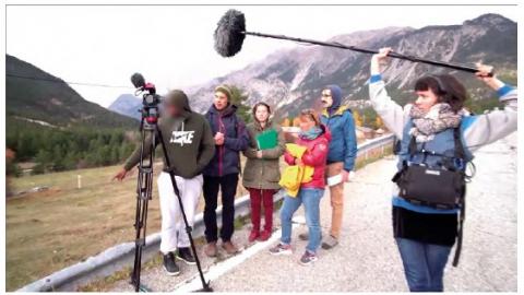 Reconstitution audiovisuelle in situ du témoignage d’Hervé S., qui nous a raconté l'enchaînement des événements qui ont mené à la mort de Blessing Matthew à la frontière italo-française.
Image: Border Forensics.