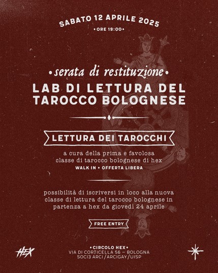 Lab di Lettura del Tarocco Bolognese • Serata di Restituzione