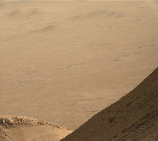 A Martian landscape.
