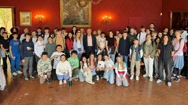À la découverte de Marignane pour des collégiens de Wolfsburg en Allemagne
