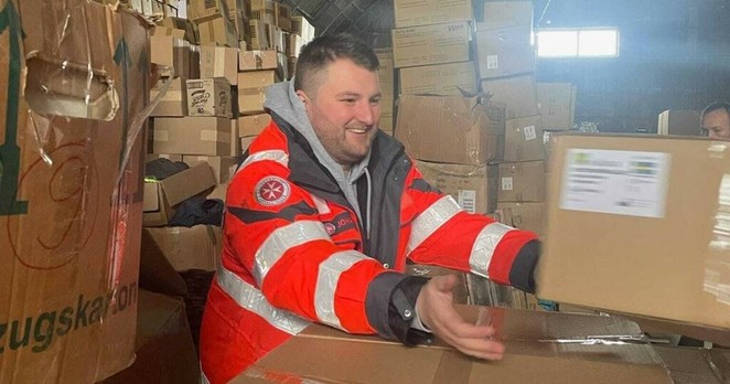 Frederik Paul auf Hilfsmission in der Ukraine