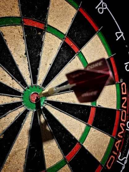 I was so amused with my accidental bullseye that I decided to photograph it.
