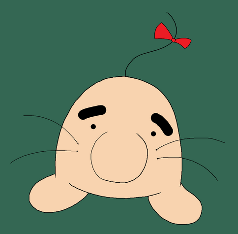 Mr. Saturn from Mother 2/EarthBound, staring directly at the viewer.