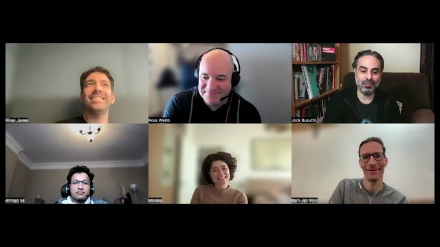 Navigating your career in product management with Jock Busuttil - TopProds - Screengrab of video call discussion