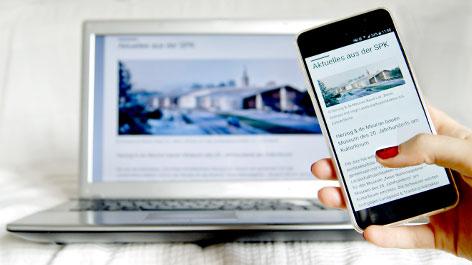 Der SPK-Newsletter auf verschiedenen Endgeräten