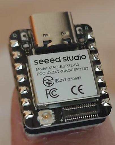 seeed studio xiao on a thumb