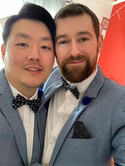 Keith and Eduardo's wedding day