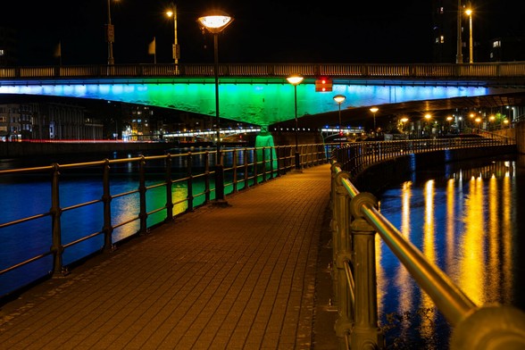 Liège by night.