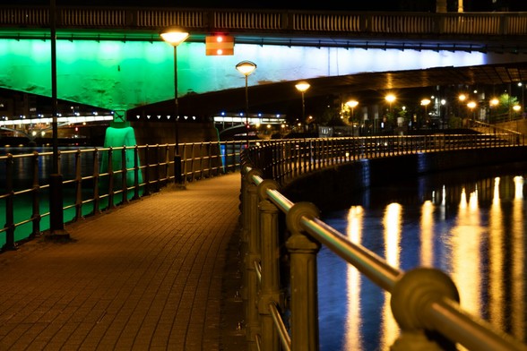 Liège by night.