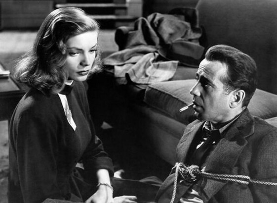 Bacall and Bogart in The Big Sleep