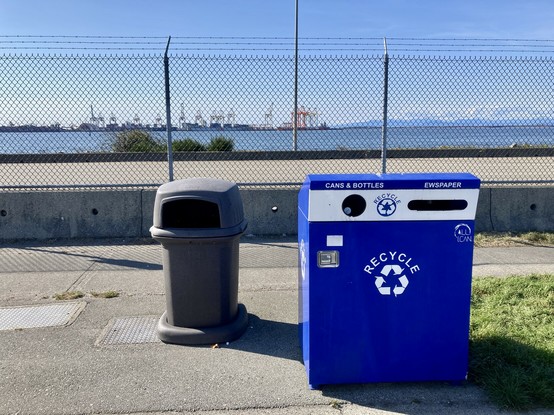 View of coal terminal at BC Ferries terminal at Tsawwassen.