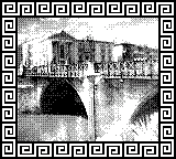 Foto del Puente de los Peligros de Murcia hecha con la Game Boy Camera