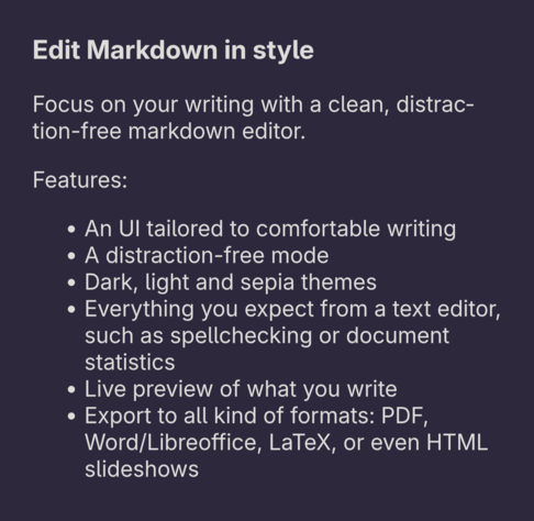 https://apps.gnome.org/Apostrophe/