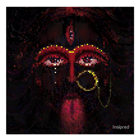 Kali The Mother Pixel Illustration
by Inspired~Souls

Kali, The Mother appeared before me in this form.

https://www.redbubble.com/shop/ap/170195921?asc=u

✨✨✨✨✨✨✨✨
This is how I drew Maa Kali pixel by Pixel... 

https://youtu.be/Uj7kqKqugmw

#art #digital #kali #drawing #illustration #pixelart #pixelfed #pixel #mother #mothersday #spiritual #SisterNivedita #Nivedita #YouTube #artist #artwork #dot #visualart #artfeed #Inspire #asmr #relax