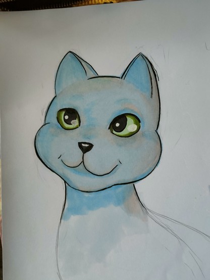 Drawing of a cat.