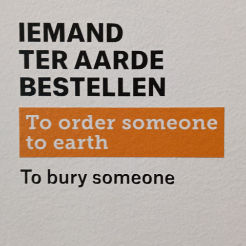 To order someone to Earth