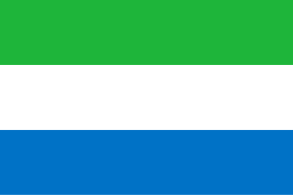 Flag of Sierra Leone. Credit: Zscout370.