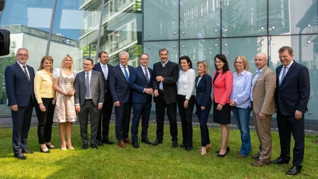 Söder stellt CSU-Bundesminister vor: Dobrindt, Bär, Rainer