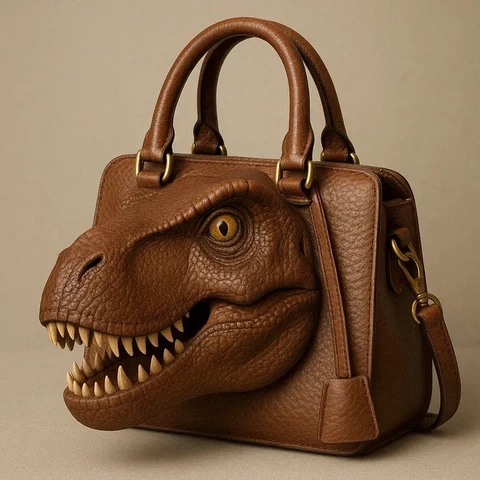 Addio pelle animale: la tua prossima borsa potrebbe essere in pelle di T-Rex