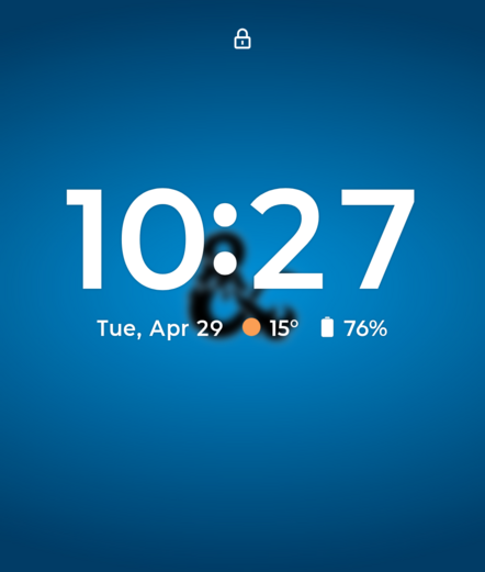 Hintergrundbild auf dem Lock Screen Motorola Razr 50 Ultra