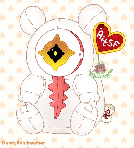 aiba from the videogame ai the somnium files redesigned to look like a stuffed animal plushei

she is a white gummy bear looking creature, with a giant eyeball in the center of its face, its eye color is yellow, there is a pink tendril down the center of the body

she has a red heart tag that says "aitsf" which is the videogame, and the tushtag has the videogames logo on it, which is a red eye with AI lettering in front of it

The Alt text is Done Now!

Extra Tags:
 #artistonbsky #artistsonbluesky #artshare #artsky #ocsk #ocart #promosky #promo #artmutuals #artmoots #moots #mutuals #artist #artwork #digitalart #digitaldrawing #digitalillustration #illustration #humanartist #humanmadeart #humanart #sfwart #sfw #smallartist #smallbusiness #queerartist #lgbtartist #clipstudiopaint #supportartists #noai #antiai