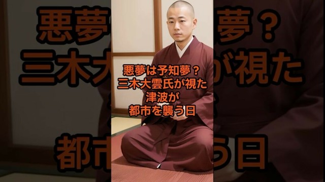 悪夢は予知夢？三木大雲氏が視た津波が都市を襲う日【 都市伝説 予言 スピリチュアル オカルト 日本 】【予告編】