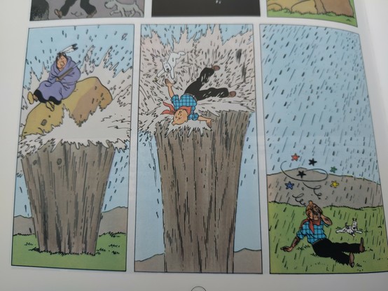 Tintin encuentra petróleo.