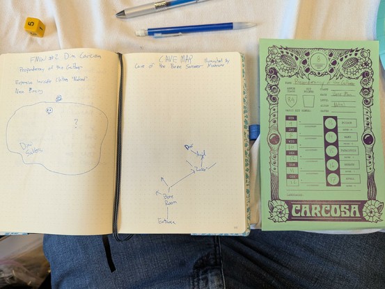 My notes and my character sheet: 
Preponderancy of the Gatherer
