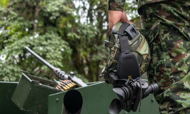 Soldado con una ametralladora (Getty Images)