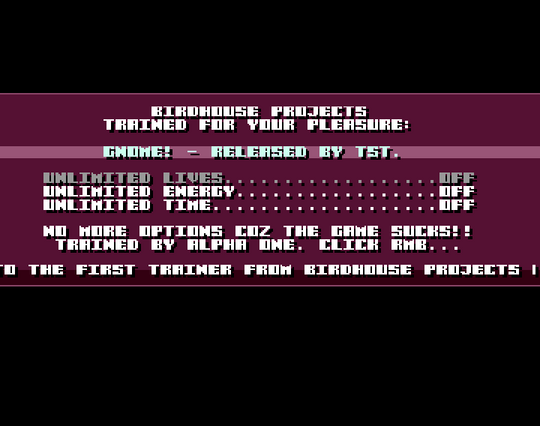 Screenshot of "Gnome" - Published by Real Arcade on Commodore Amiga (1991)