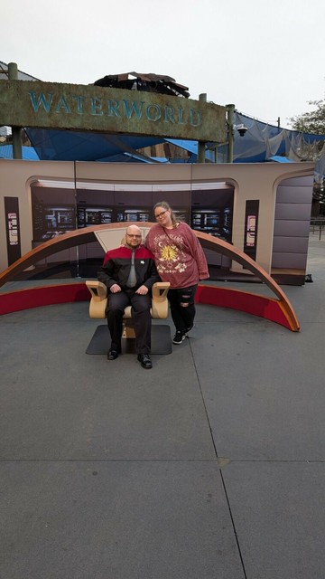 Captain's chair photo op.