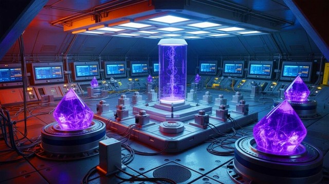 Illustration of the SABRE South Collaboration’s experimental setup for detecting dark matter in the Stawell Underground Physics Laboratory (AI-generated, non-realistic illustration). Credit: Ideogram.