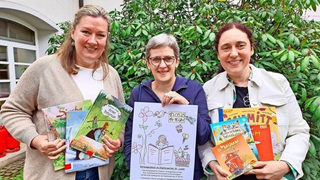 Vorlesepicknick in Hechingen: Es gibt Familien ohne Bücher – Trio will Vorlesen wieder prominent machen - Hechingen & Umgebung