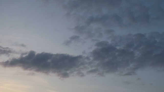 some nice clouds on a evening