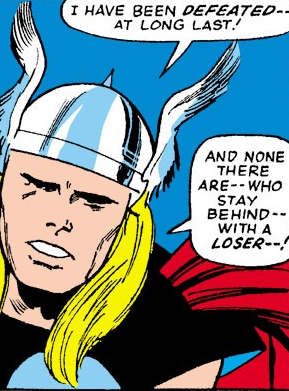 "And none there are--who stay behind--with a loser--!"
