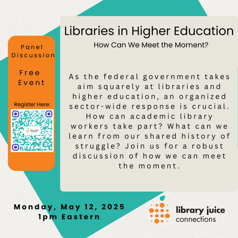 Libraries in Higher Education: How Can We Meet the Moment?

Panel Discussion


Monday, May 12, 1pm Eastern