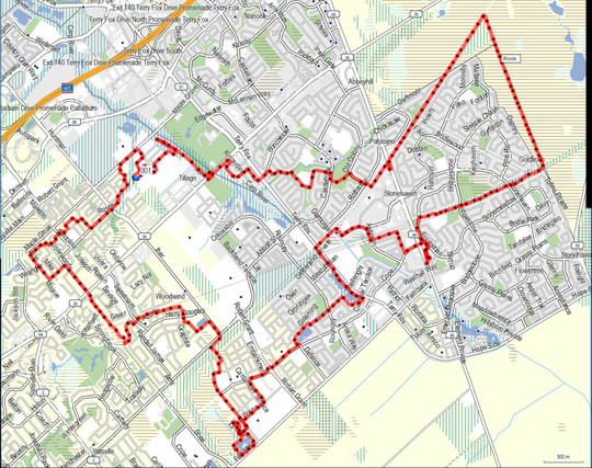 Map of route