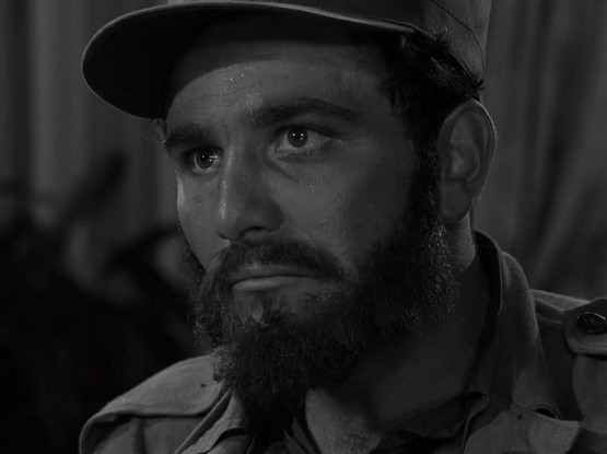 Peter Falk, dressed as Fidel Castro in the episode "Mirror" of The Twilight Zone (season 3, episode 6)