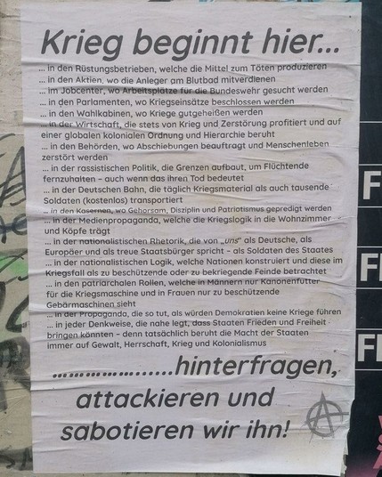 Krieg beginnt hier...

2025

#warstartshere #kriegbeginnthier #berlinposter #antiwar #politicalposter