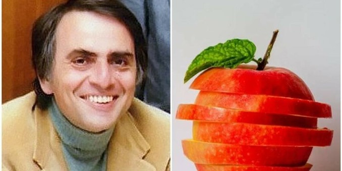 45 years ago, Carl Sagan beautifully explained the fourth dimension with just an apple.