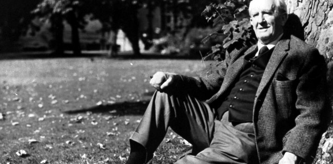 Foto des englischen Schriftstellers J.R.R. Tolkien