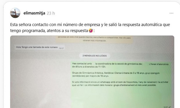 El mensaje de elimasmitja. (elimasmitja / THREADS)
