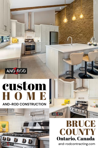 AND-ROD builds Bruce County’s custom homes with chef-inspired kitchens designed for beauty, function, and gatherings.
