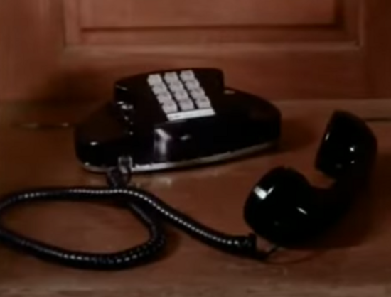 An old phone off the hook