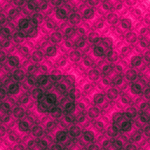 Square-based fractal in shades of pink.