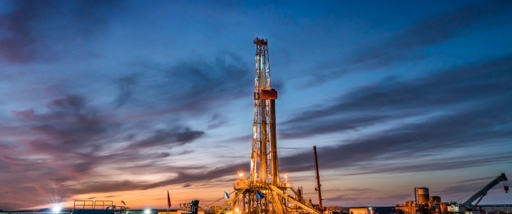 Oil rig desert