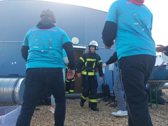 "On a manqué d'air". À Rennes, plus de 700 pompiers de toute la France réunis aux Horizons pour un défi unique